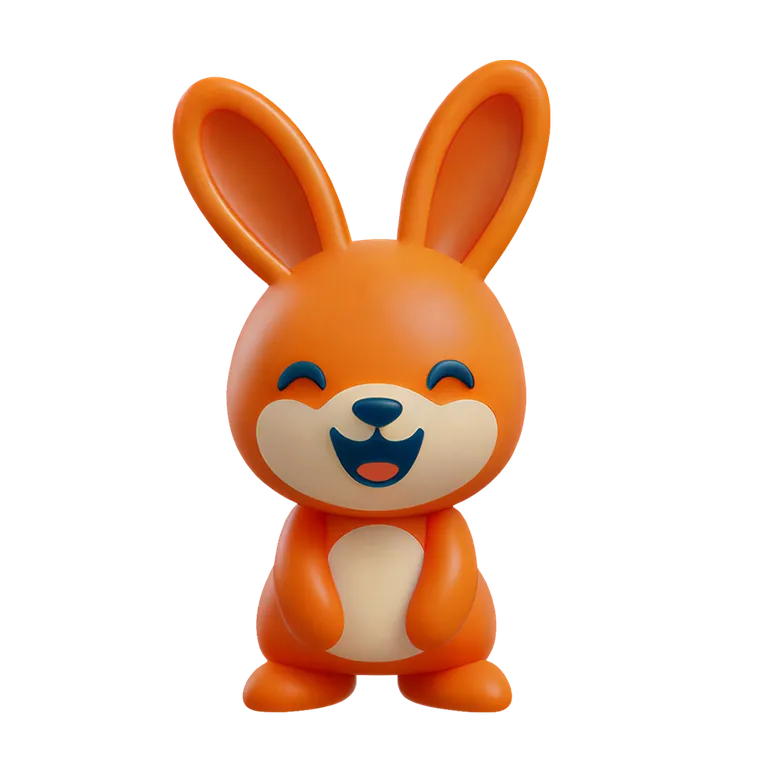 Hoppa the yayhop bunny cheering